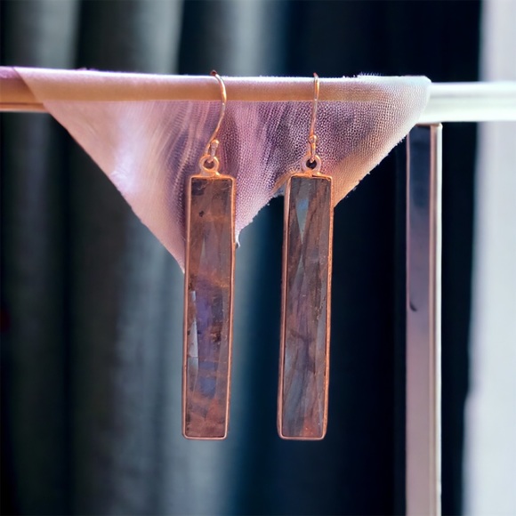 LABRADORITE EARRINGS - Picture 1 of 1